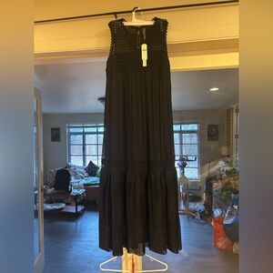 NWT Black Long Anthropologie Dress Women's Size 2